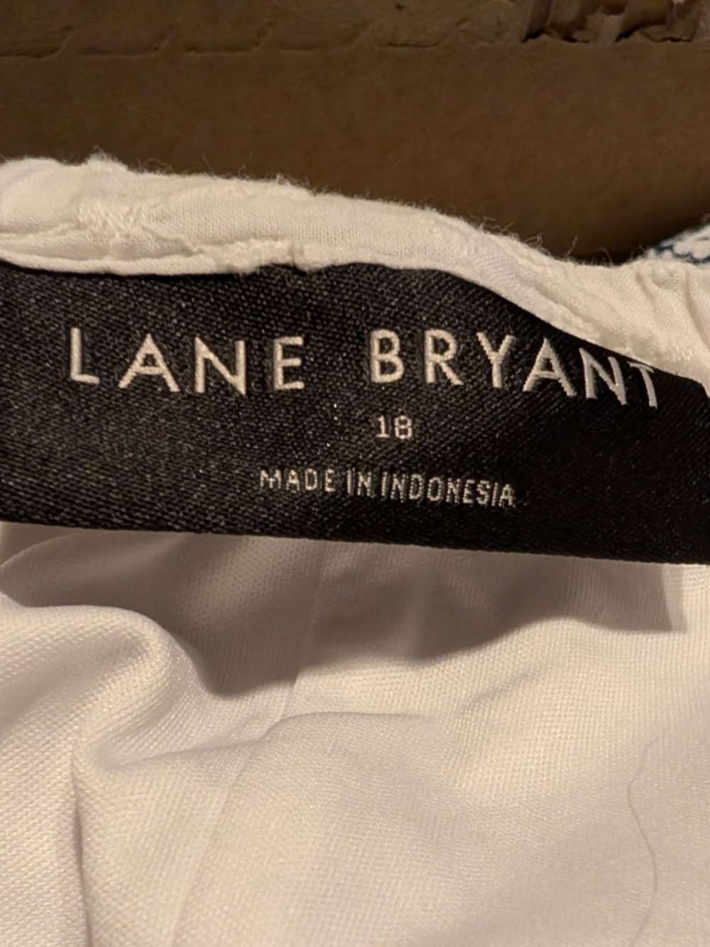 As Is Lane Bryant White Sundress with Eyelet Detail - Picture 3 of 4